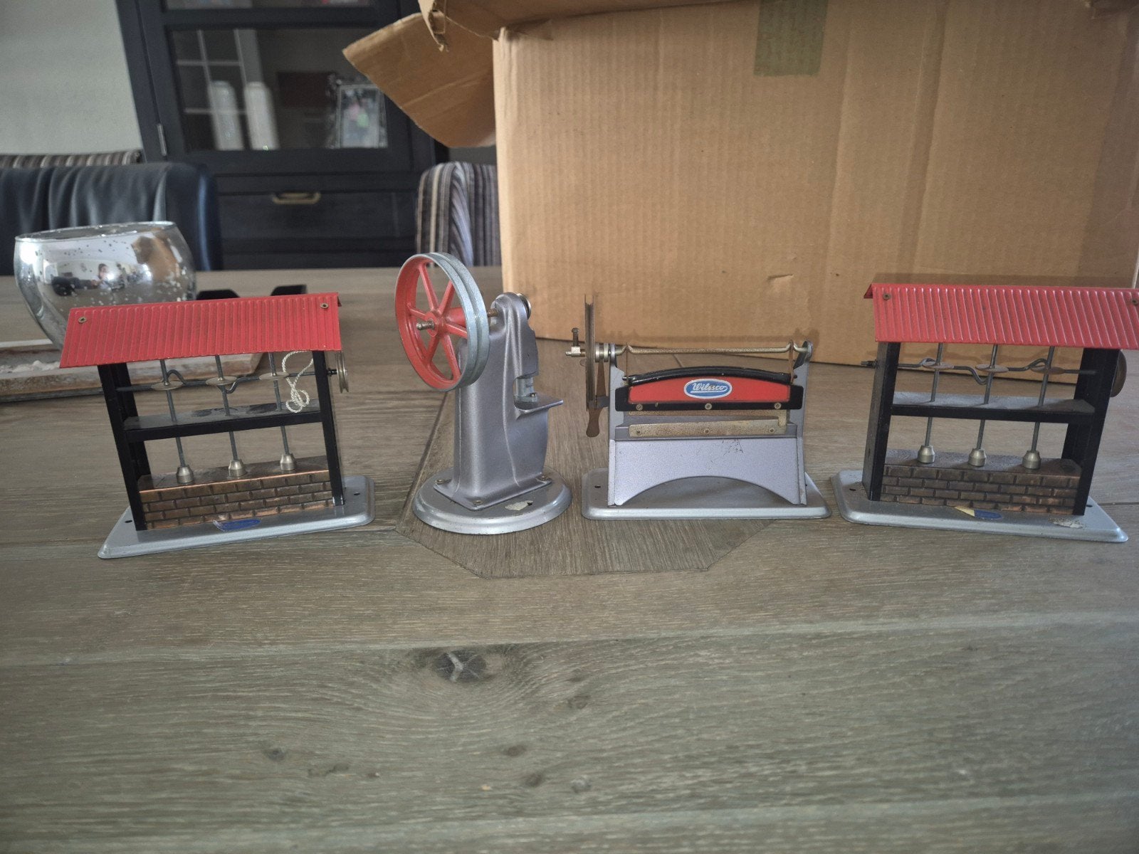 Vintage stoommachine accessoires - Wilesco, twee putten, Verzamelen, Ophalen of Verzenden, Gebruikt