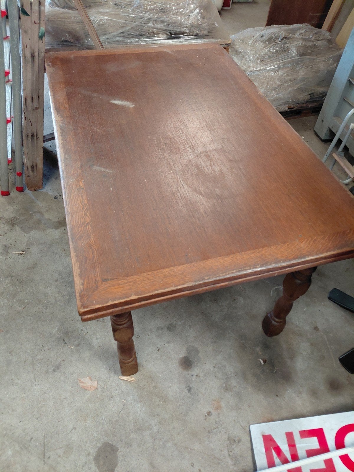 Vintage uitschuif tafel, Ophalen