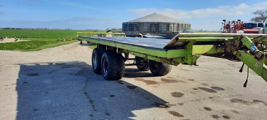 Balenwagen/platte wagen    IBC kratten verkocht, Zakelijke goederen, Agrarisch | Werktuigen, Ophalen of Verzenden, Weidebouw