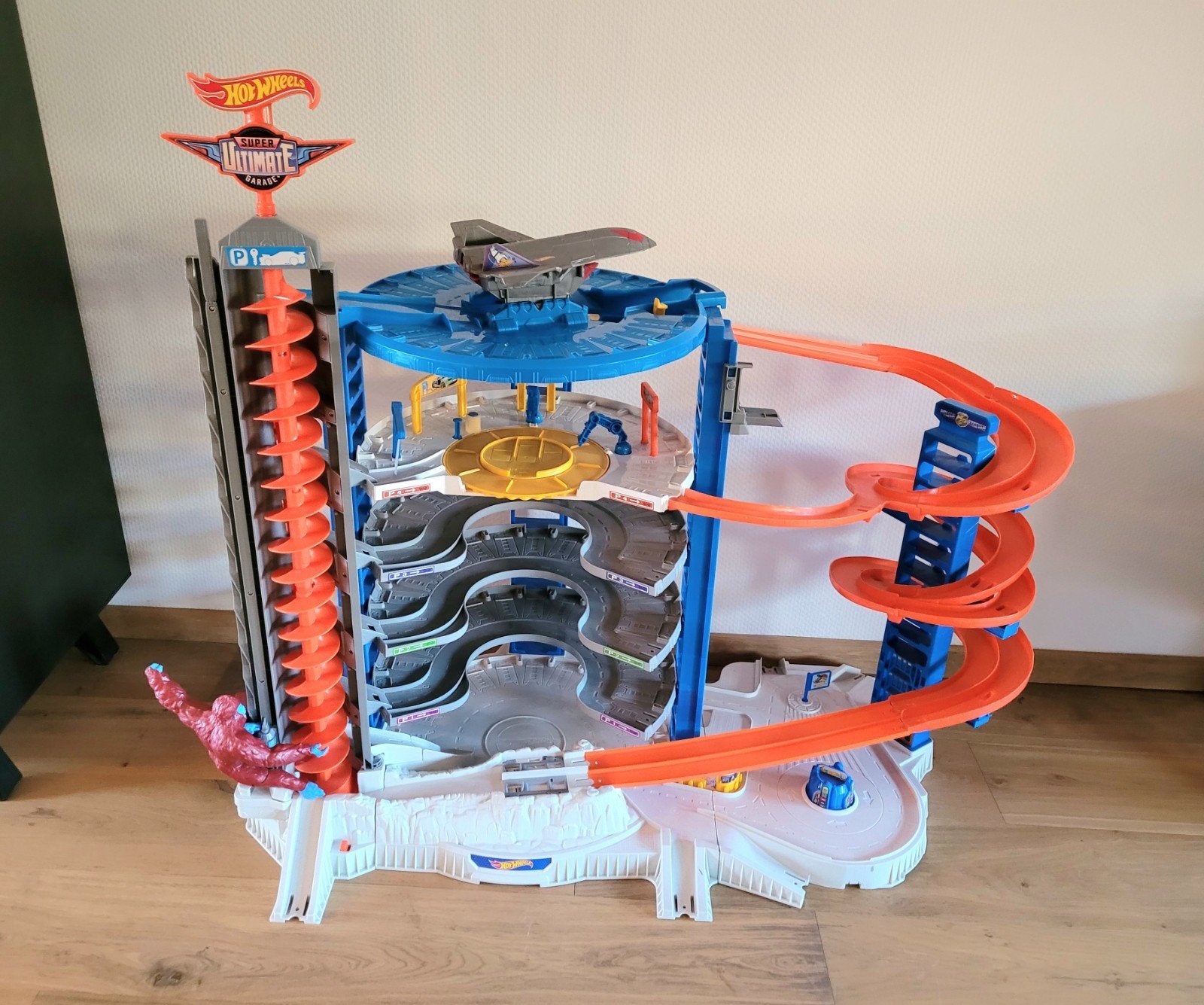 Hot Wheels Super Ultimate Garage Racebaan, Ophalen, Racebaan, Zelf te bouwen, Zo goed als nieuw