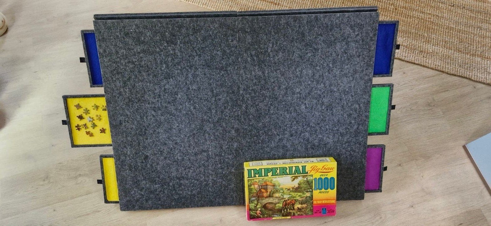Puzzelmat / Puzzelbord voor legpuzzels, Ophalen, 500 t/m 1500 stukjes, Zo goed als nieuw, Legpuzzel