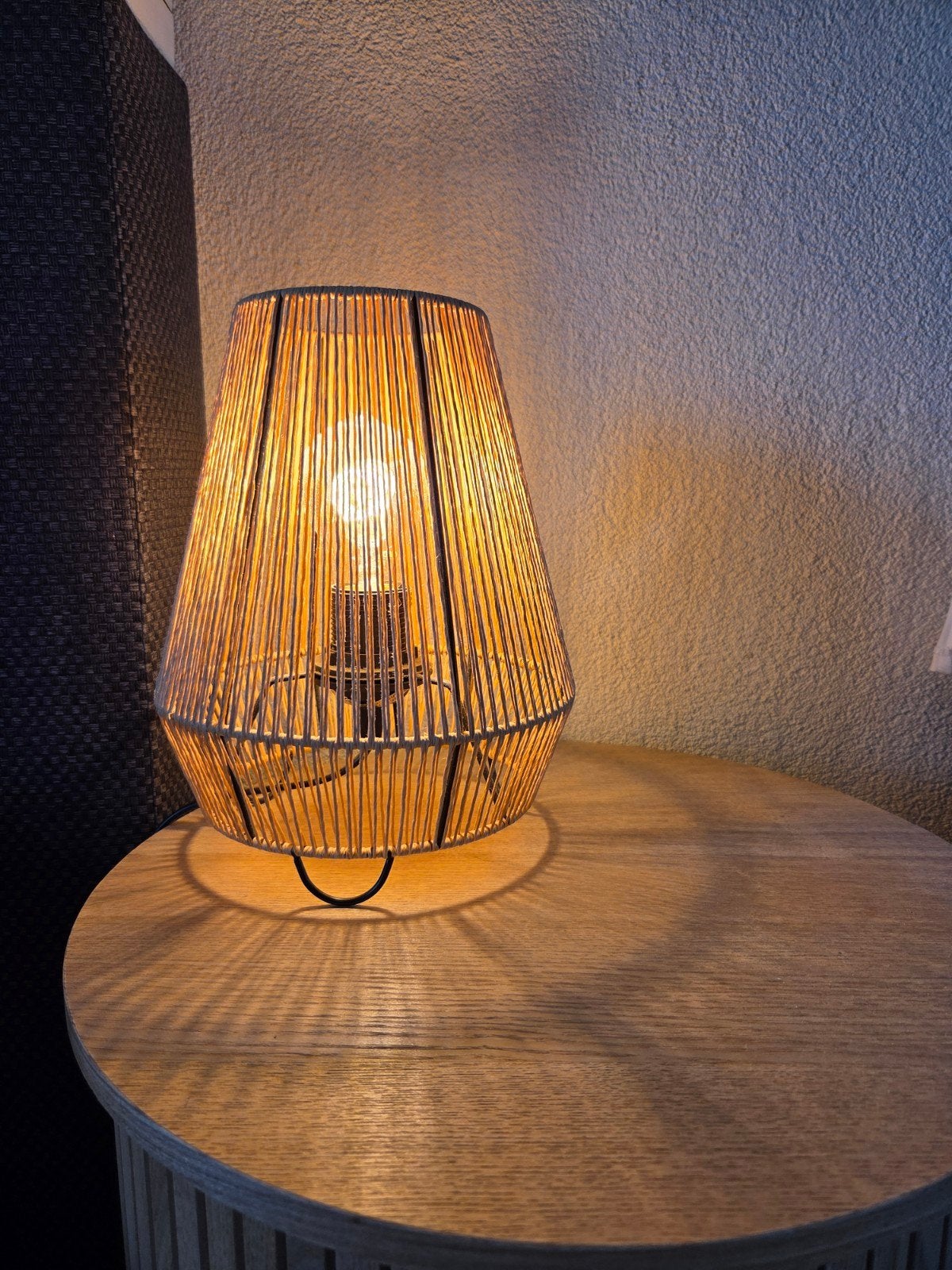 2 x Tafellamp Guan Naturel - Kwantum, Beige, Overige merken, Verzenden, Natuurlijk materiaal