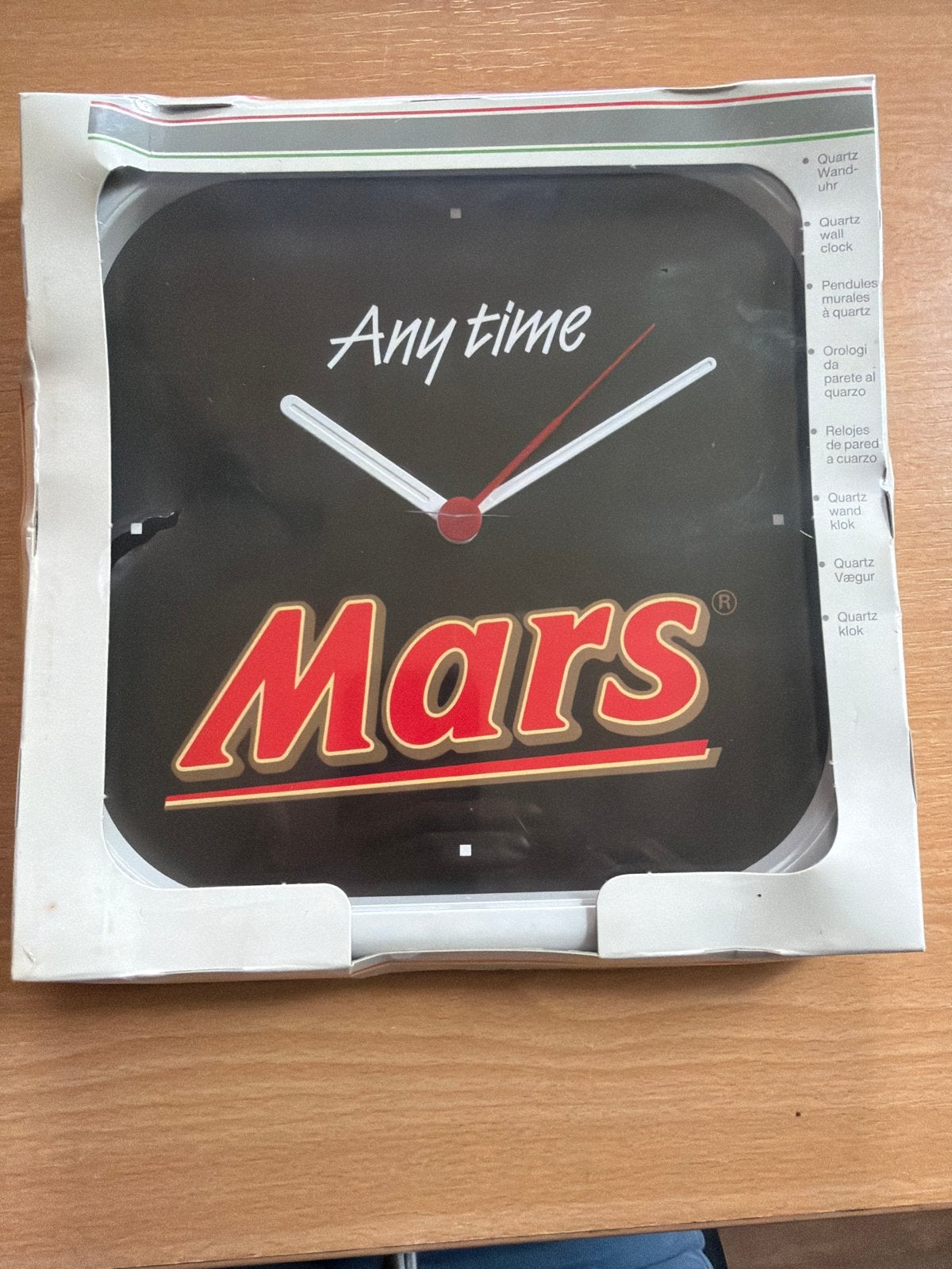 Mars "Any time" wandklok - Nieuw in verpakking, Ophalen of Verzenden, Nieuw, Wandklok