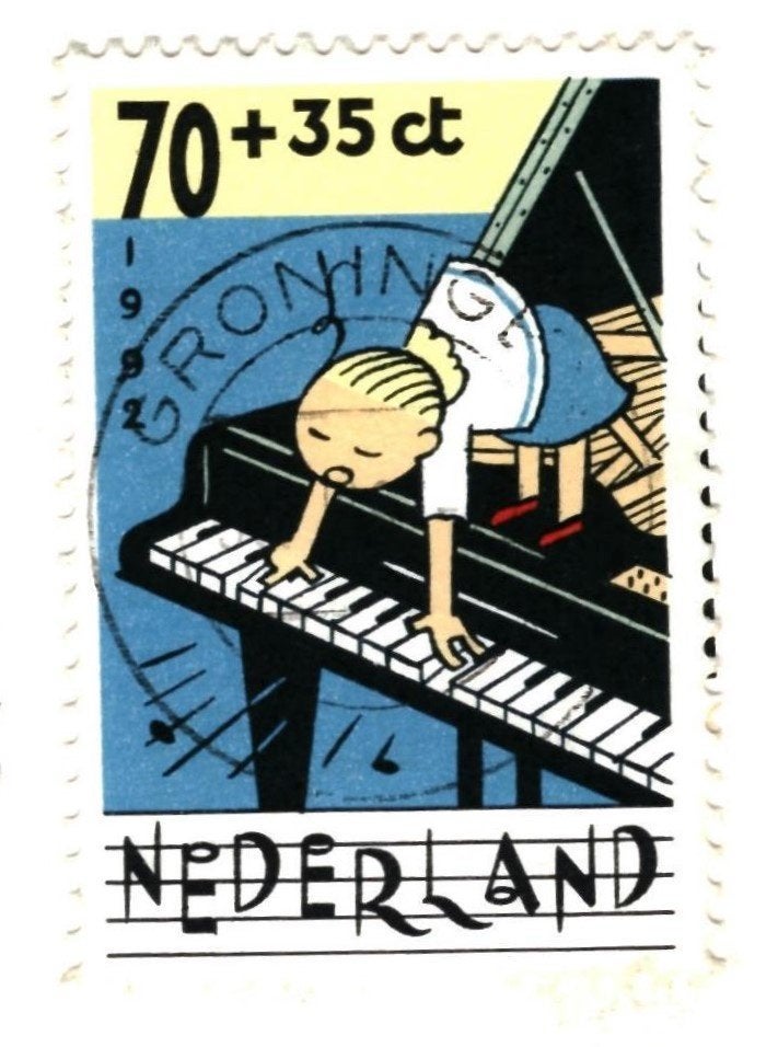 988432 Westerwijtwerd 80+ Gr Molen - zegel Kinderpostzegel, Ophalen of Verzenden, 1980 tot heden, Gelopen, Groningen