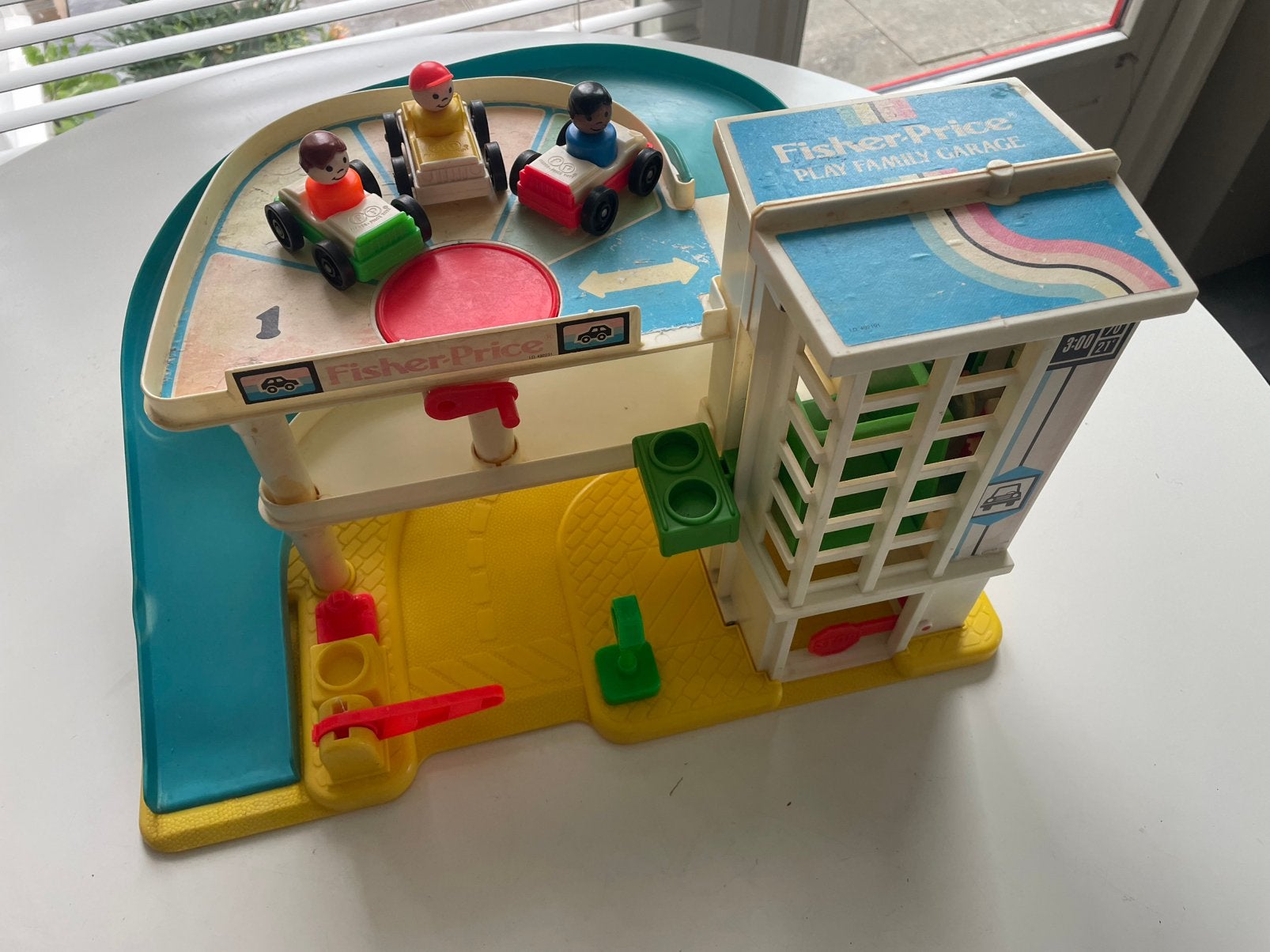 Fisher Price garage, Ophalen, Gebruikt, Speelset
