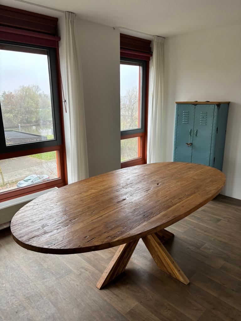 Eettafel 6 persoons, Ophalen, 100 tot 150 cm, 200 cm of meer, Zo goed als nieuw