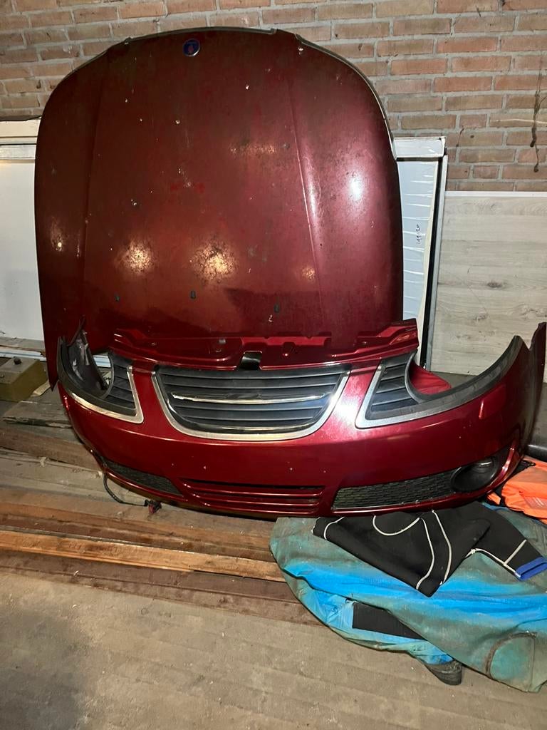 Hobbyloods vol Saab 9-5 en 9-3 onderdelen. Zie tekst!., Ophalen, Gebruikt, Achter, Saab