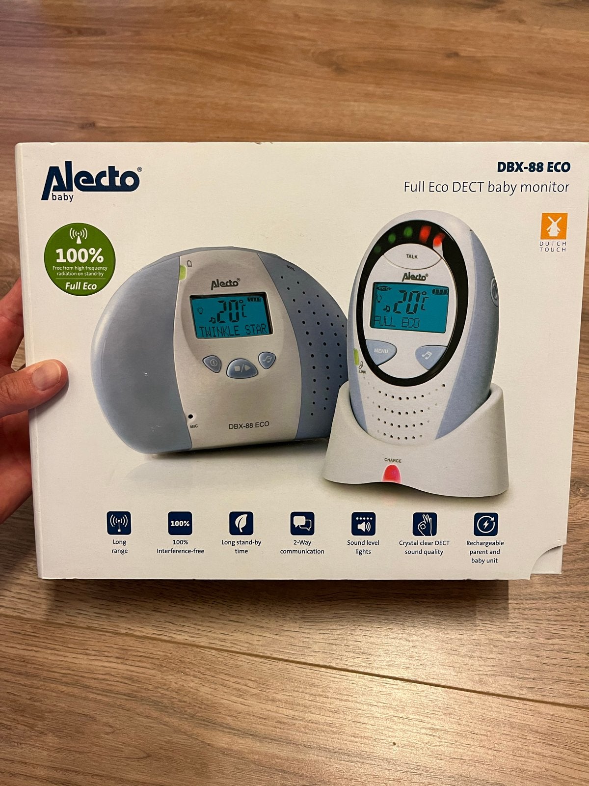 Alecto DBX-88 ECO Full Eco DECT babyfoon, Ophalen of Verzenden, Zo goed als nieuw, 250 meter of meer, Digitaal