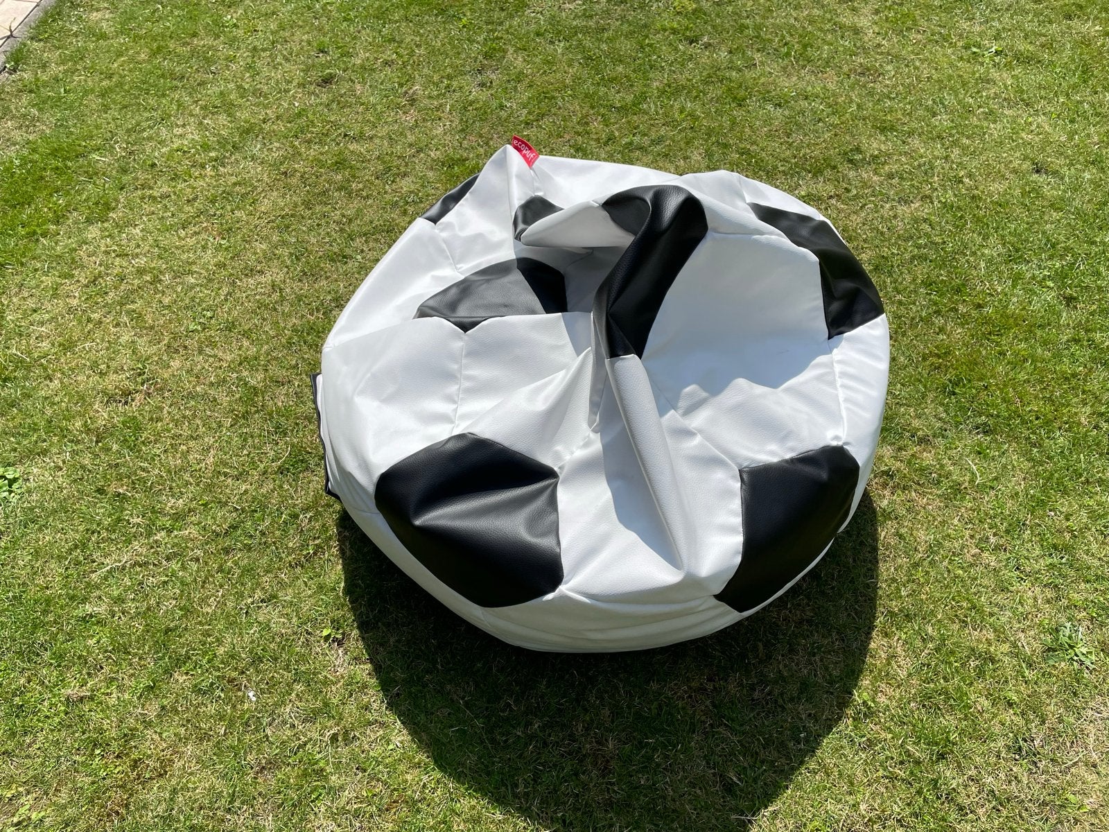 Voetbal zitzak van Ecopuf, Ophalen, Zo goed als nieuw, Zwart, Zitzak