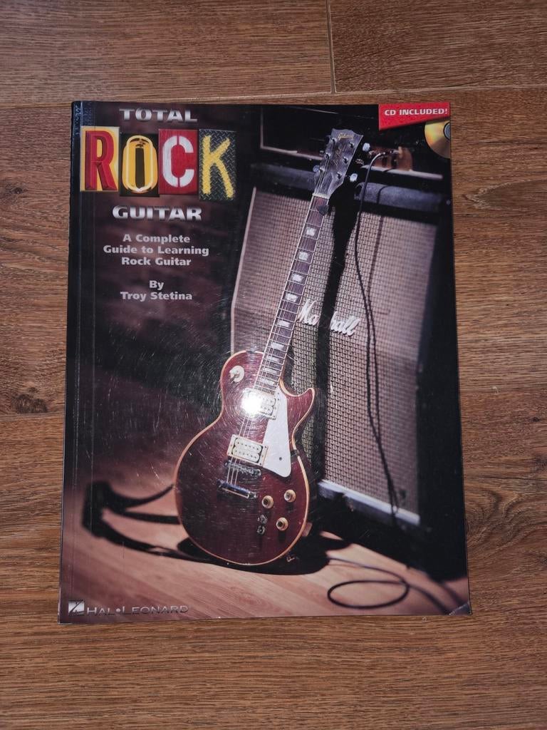 Total Rock Guitar lesboek met CD, Ophalen of Verzenden