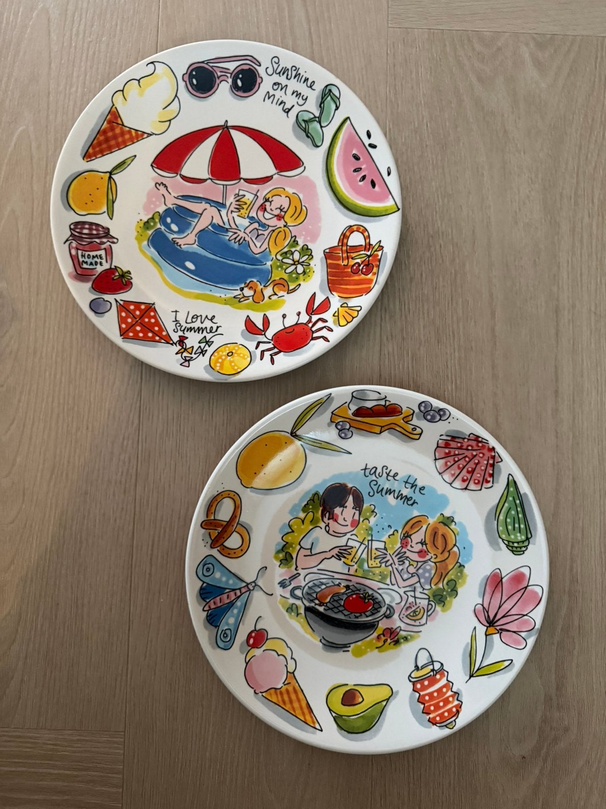 Blond Amsterdam summer ontbijtbordjes 2x, Ophalen of Verzenden, Zo goed als nieuw, Aardewerk, Bord(en)