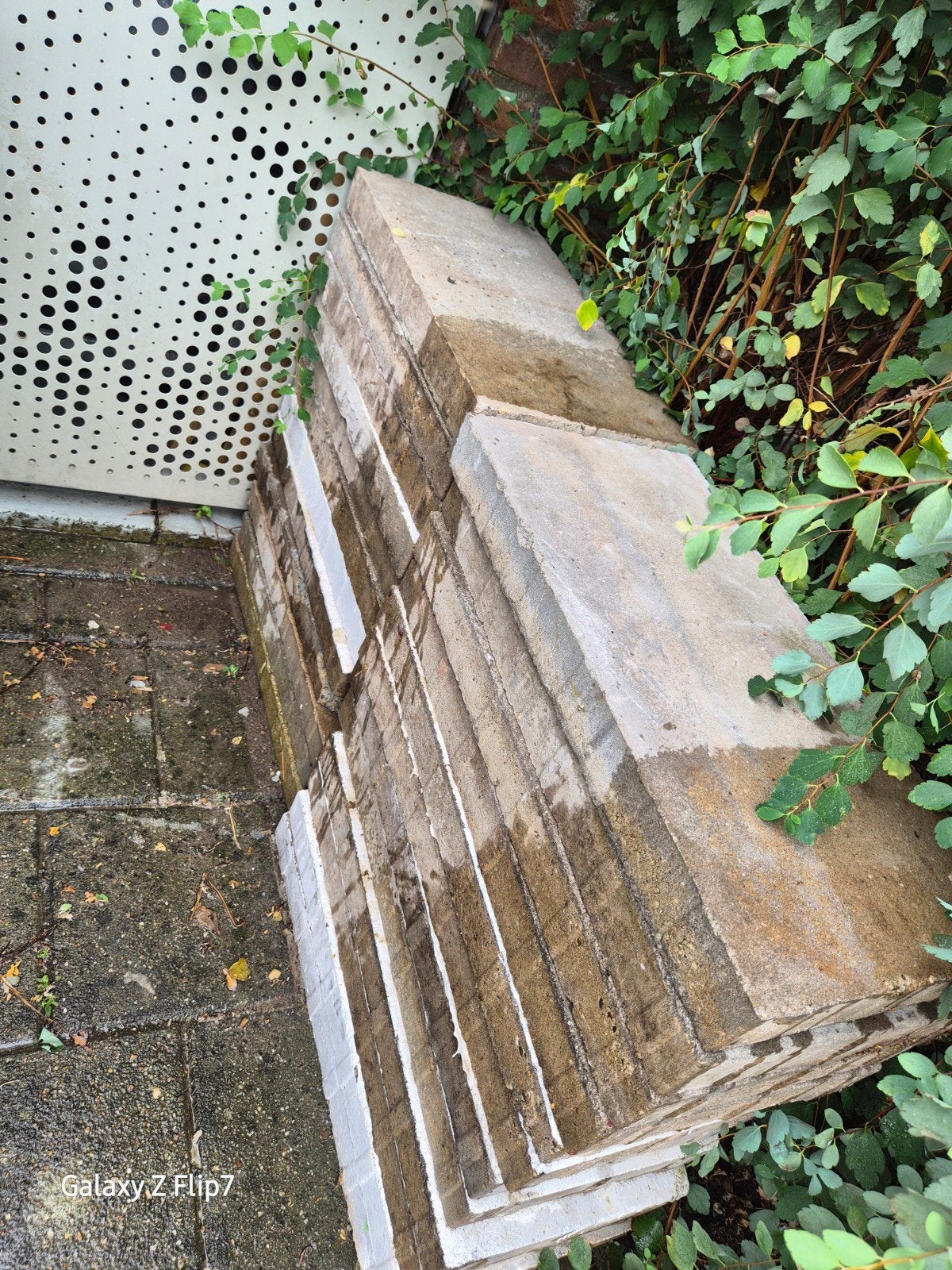 Gebruikte betonnen terrastegels - 10 m² of meer, Ophalen, Gebruikt, 10 m² of meer, Beton