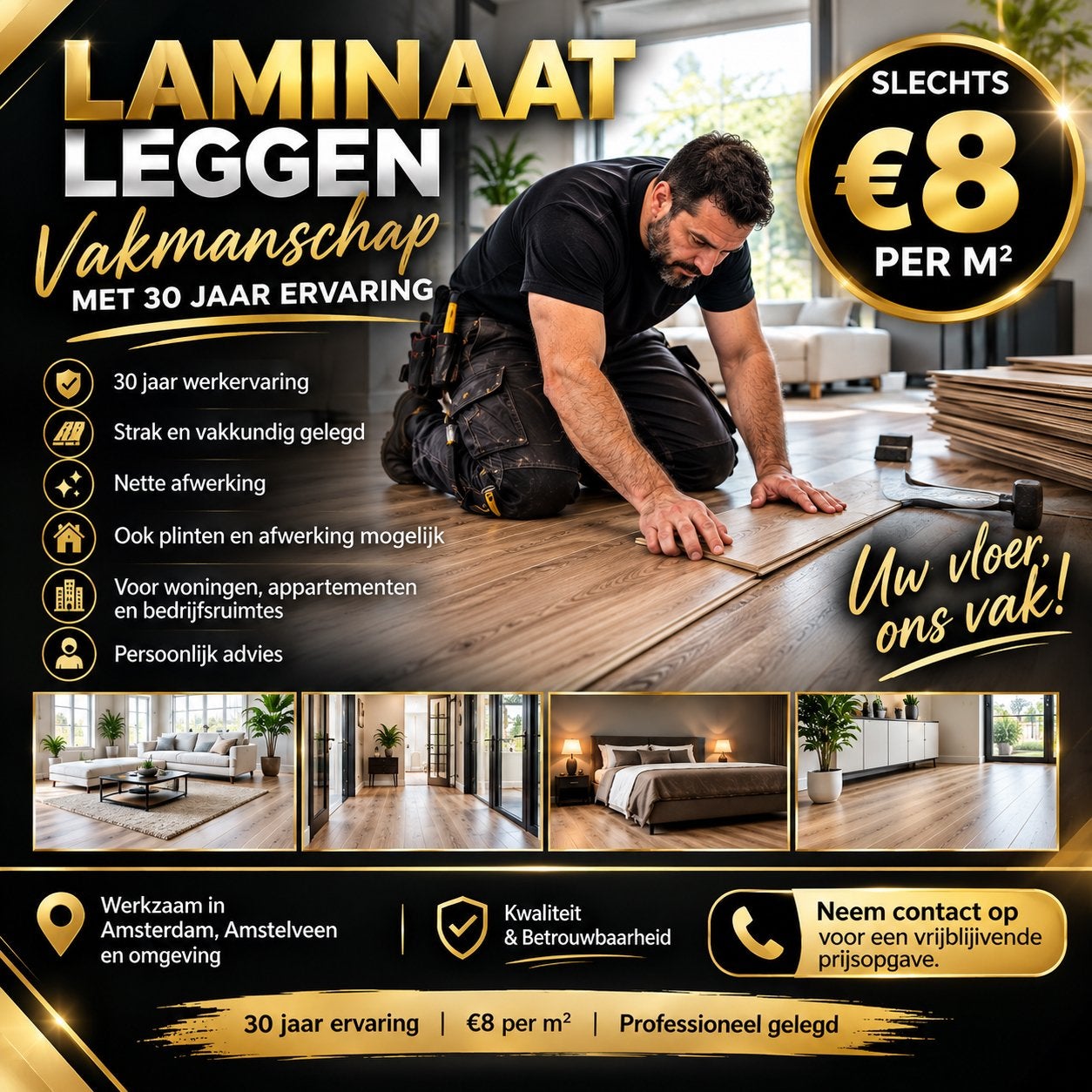 LAMINAAT LATEN LEGGEN? 6 euro