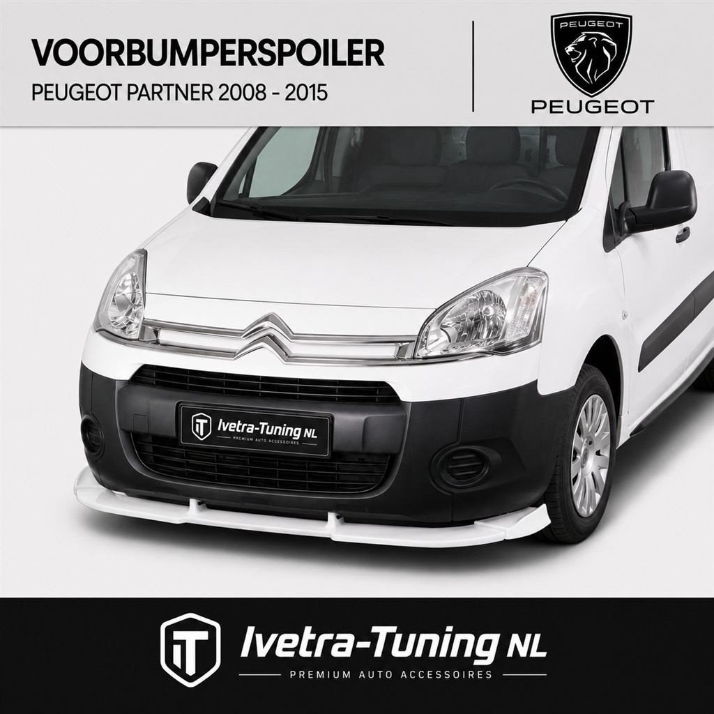 Voorbumperspoiler Peugeot Partner | Frontsplitter Peugeot, Ophalen of Verzenden, Ivetra-Tuning NL, Info@ivetra-tuning.nl | www.ivetra-tuning.nl