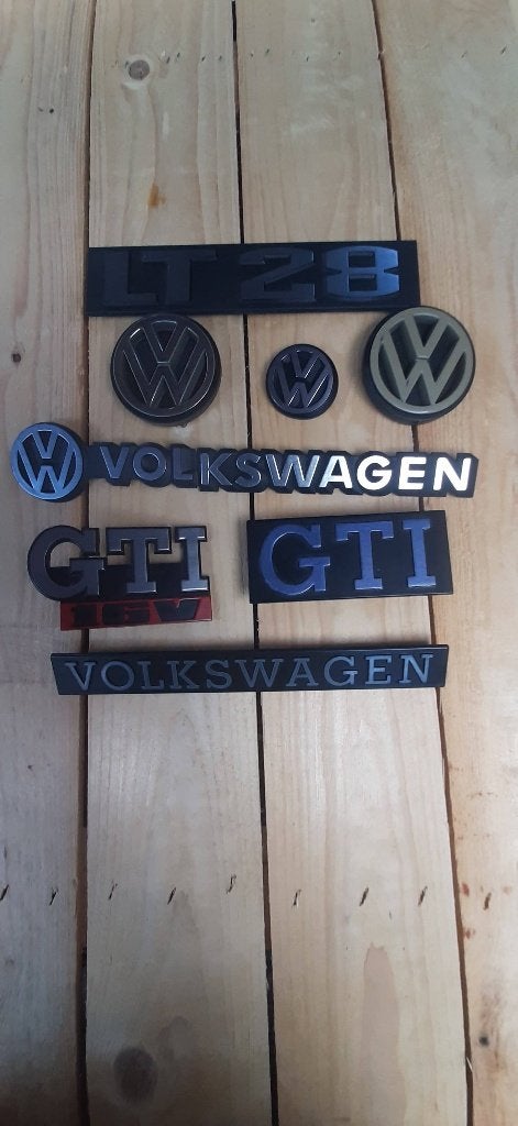 Vw logo golf lt transporter classic Jaren 80 vintage logo's, Ophalen of Verzenden, Nieuw, Volkswagen