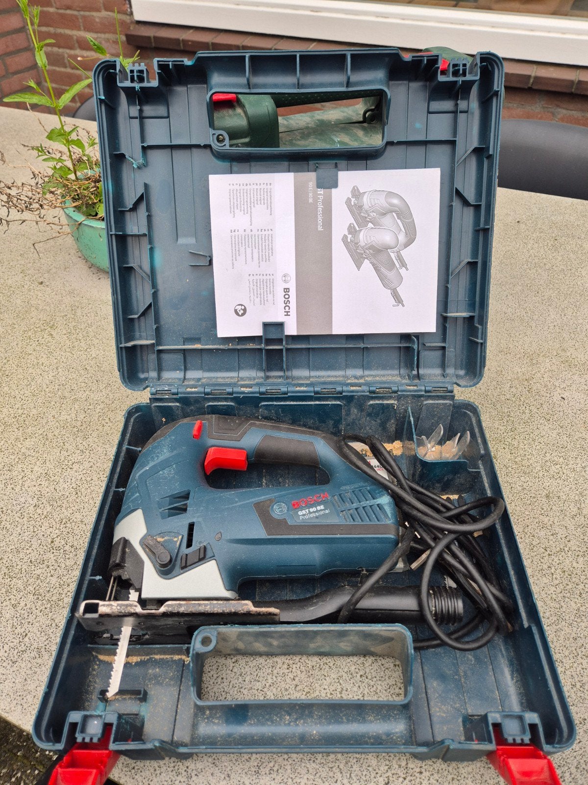 Bosch GST 90 BE professionele decoupeerzaag, Doe-het-zelf en Verbouw, Gereedschap | Zaagmachines, Ophalen, Gebruikt, Decoupeerzaag