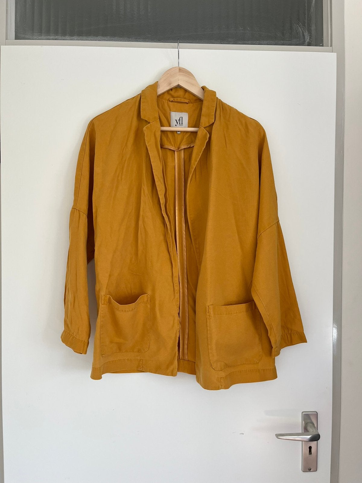 Mosterdgele / okergele blazer /jasje, maat 36/S YFL Reserved, Geel, Ophalen of Verzenden, Zo goed als nieuw, Jasje