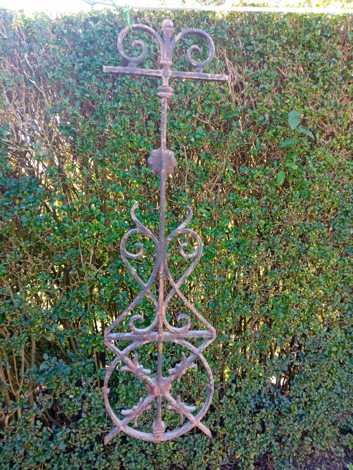 Antiek smeedijzeren kasteelfonds - 90 cm hoog, Ophalen of Verzenden