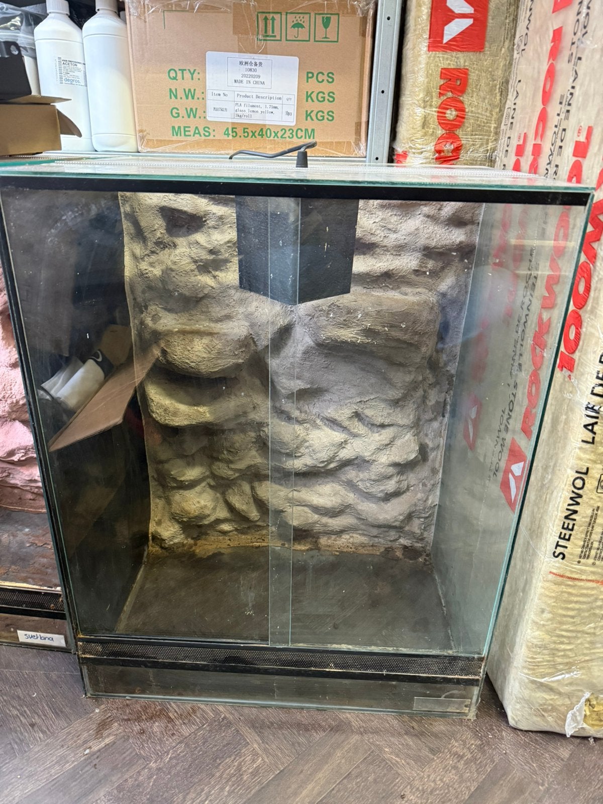 Terrarium 55x40x70, Dieren en Toebehoren, Reptielen en Amfibieën | Toebehoren, Ophalen, Gebruikt, Terrarium of Paludarium