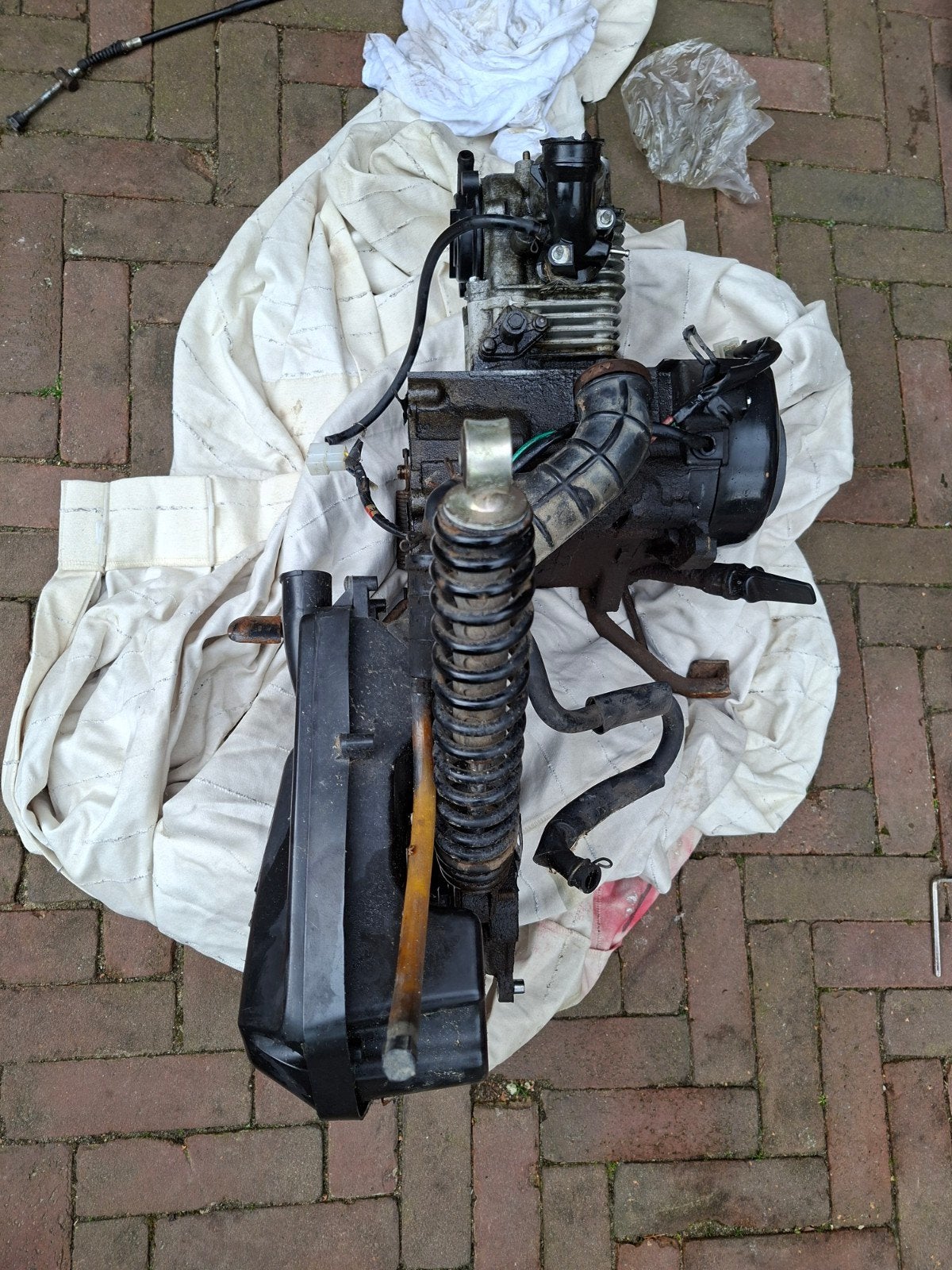 Motorblok peugeot speedfight 4, Ophalen