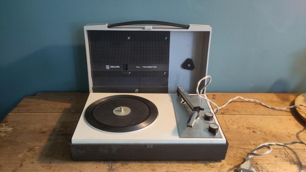 Vintage Philips All Transistor Platenspeler, Ophalen of Verzenden, Gebruikt, Platenspeler, Philips
