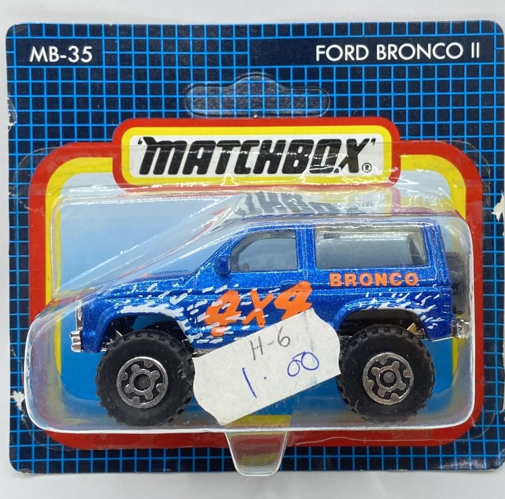 Matchbox 35H-6 Ford Bronco II   4x4 BRONCO, Ophalen of Verzenden, Zo goed als nieuw, Auto