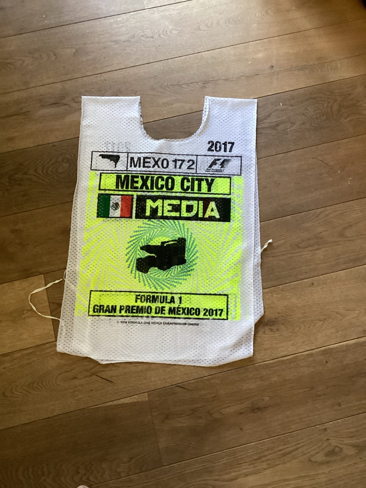 Formule 1 Mexico City Media Vest 2017 - Max Verstappen, Ophalen of Verzenden, Gebruikt, Formule 1