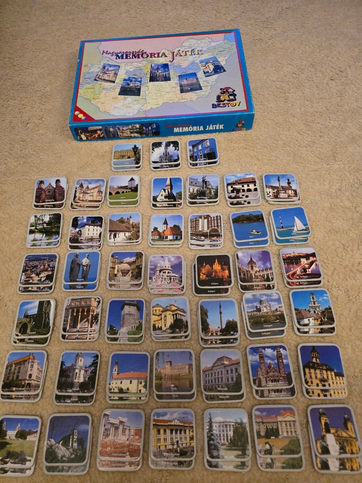 Memoryspel Hongarije te koop in nieuwstaat, Antiek en Kunst, Ophalen of Verzenden