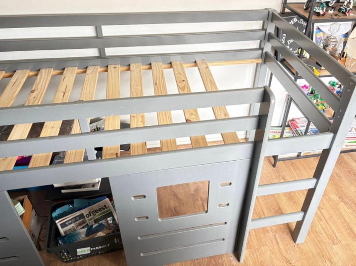 Hoogslaper eenpersoons, Ophalen, Eenpersoons, Zo goed als nieuw, 90 cm