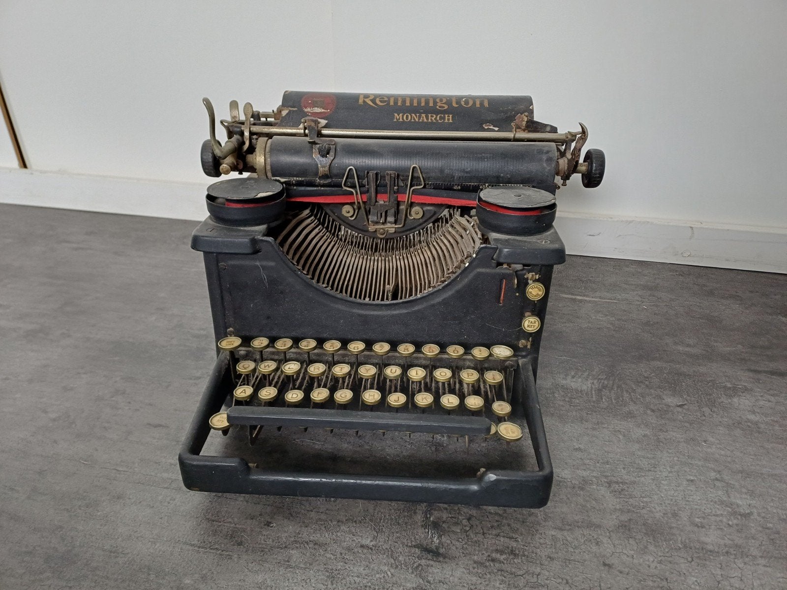 Remington monarch typmachine, Ophalen