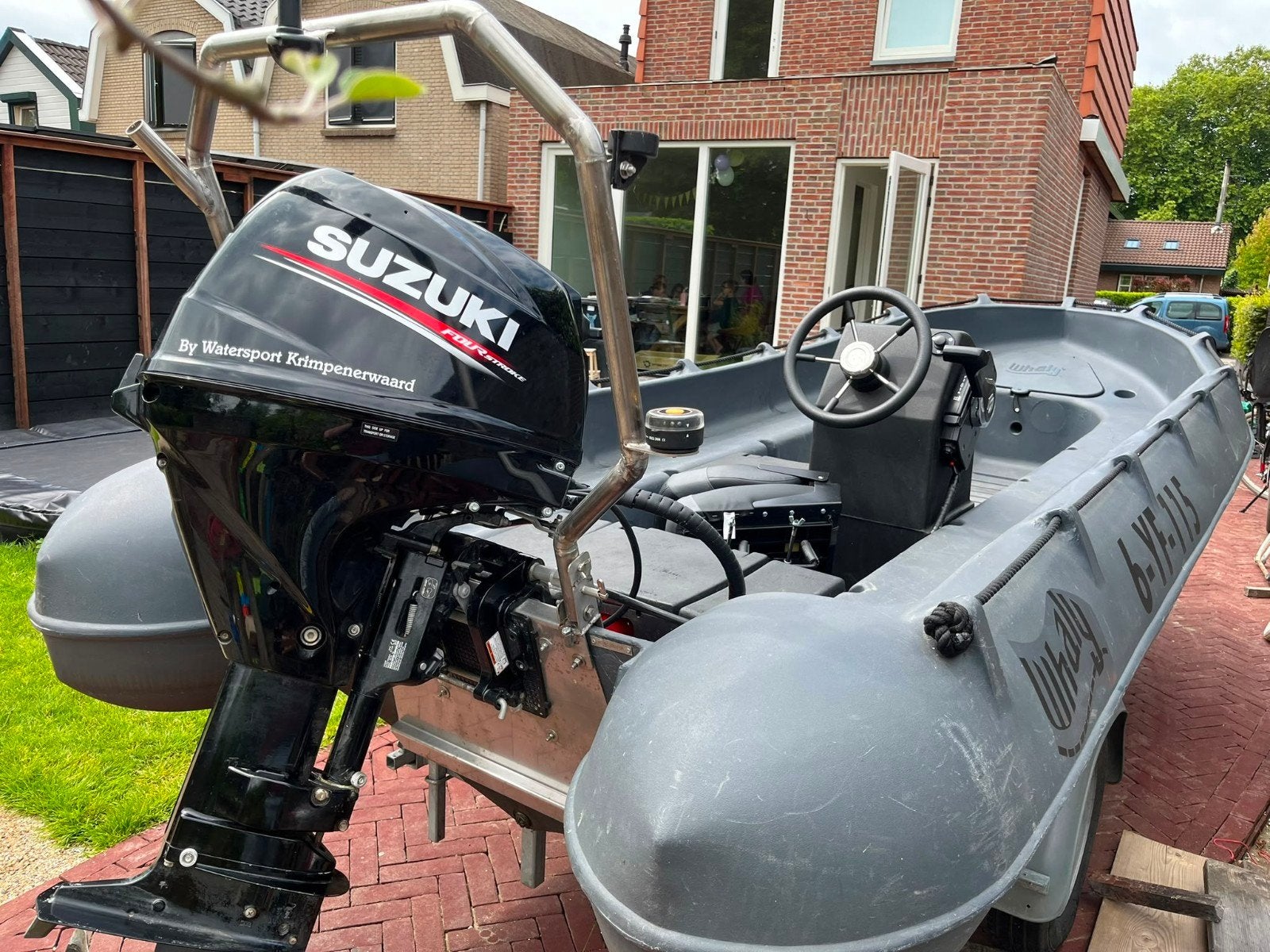 Whaly 435 2021 Suzuki EFI 30 pk – onderhouden, vaarklaar, Watersport en Boten, Ophalen, Overige merken, Kunststof, 4 m