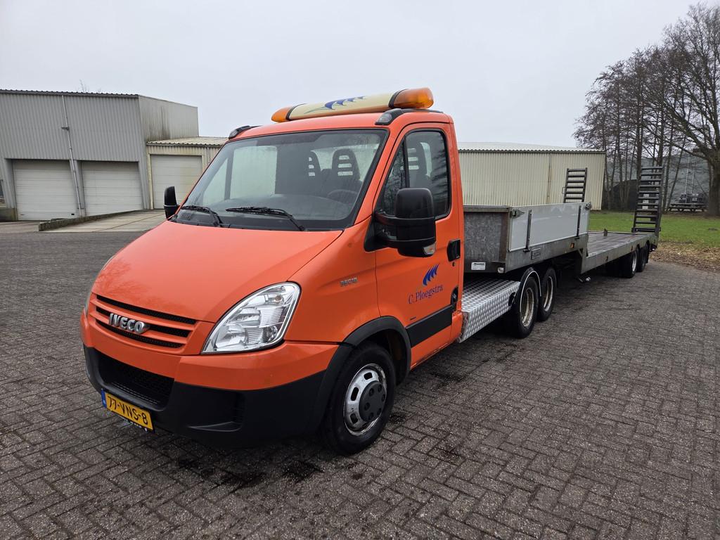 Iveco Daily 35C18 15 ton met Veldhuizen 3-assige oplegger, Auto's, Bestelauto's, Gebruikt, 4 cilinders, Iveco, Bedrijf