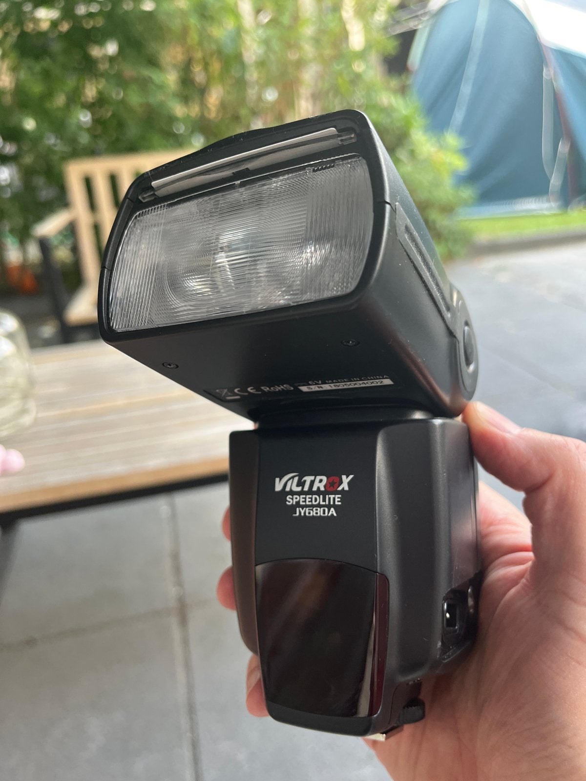 Viltrox Speedlite JY680A Flitser, Draaibaar, Gebruikt, Externe flitser, Ophalen