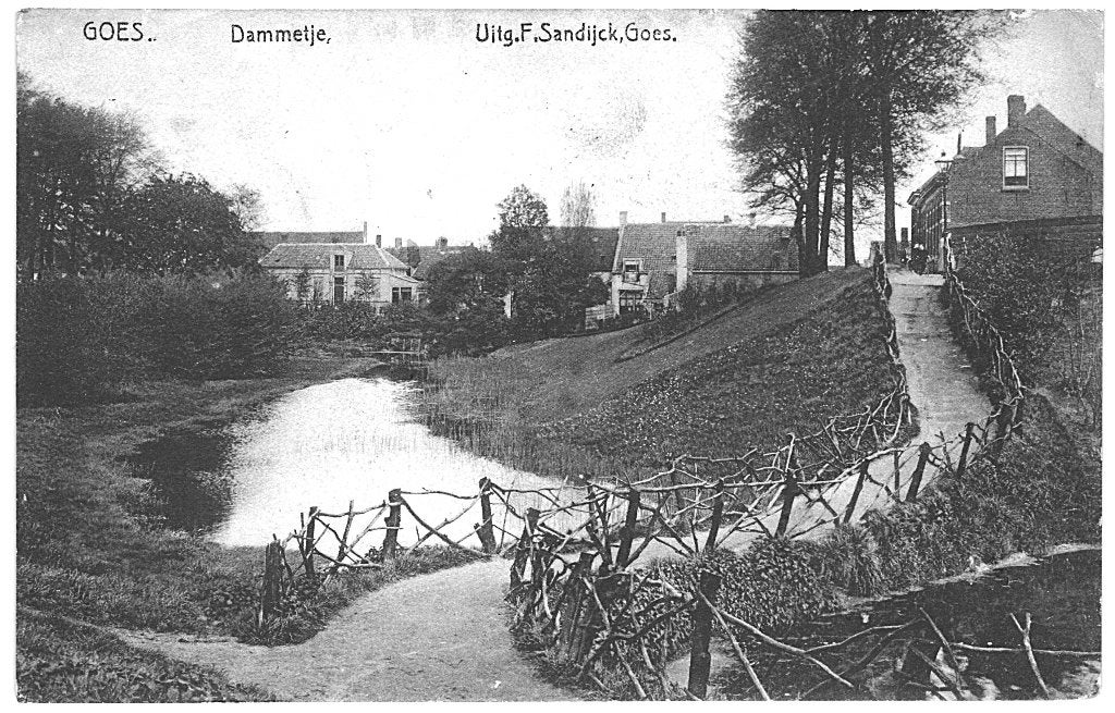 700260	Goes	Zeeland	Dammetje	1906	Gelopen met zegel, Verzamelen, Ophalen of Verzenden, Voor 1920, Gelopen, Zeeland
