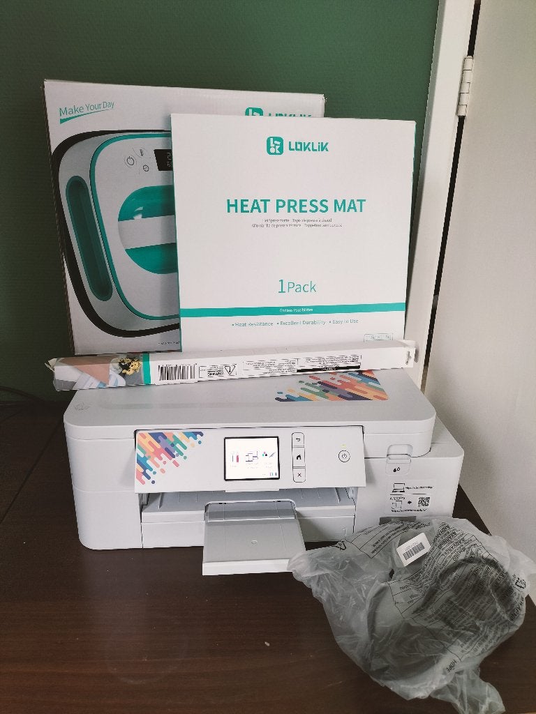 ZGAN Brother sublimatie printer en heat press etc €544,97, Ophalen, Printer, Zo goed als nieuw, Overige technieken