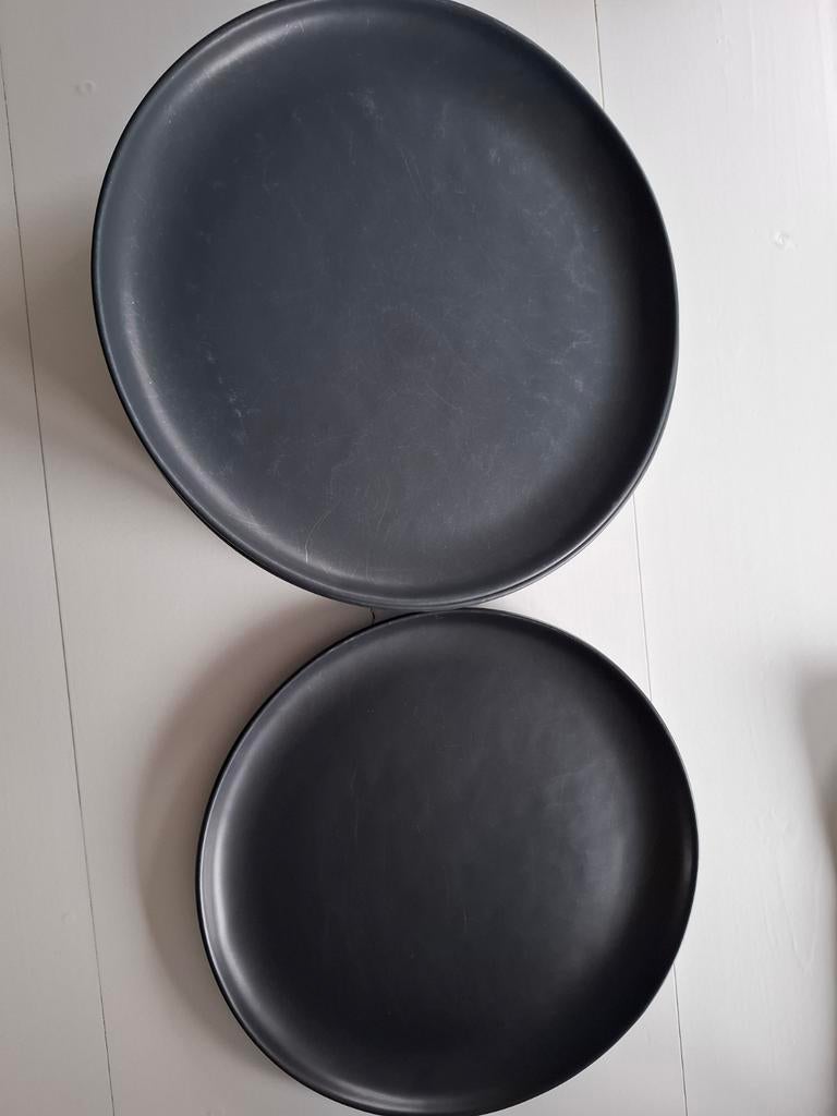 8x Loods 5 borden, zwart!, Huis en Inrichting, Keuken | Servies, Ophalen of Verzenden, Overige stijlen, Bord(en)