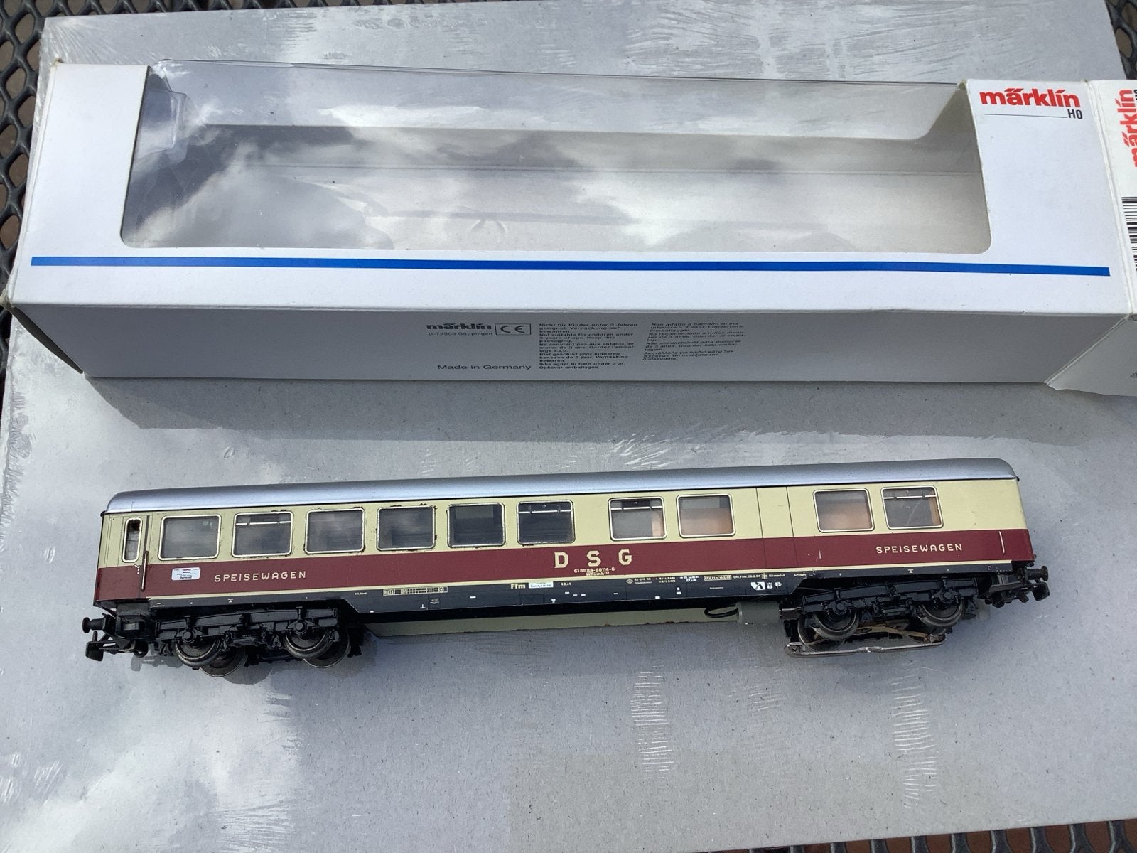 Märklin 4087 DSG Speisewagen H0, Hobby en Vrije tijd, Modeltreinen | H0, Wisselstroom, Wagon, Ophalen of Verzenden, Zo goed als nieuw