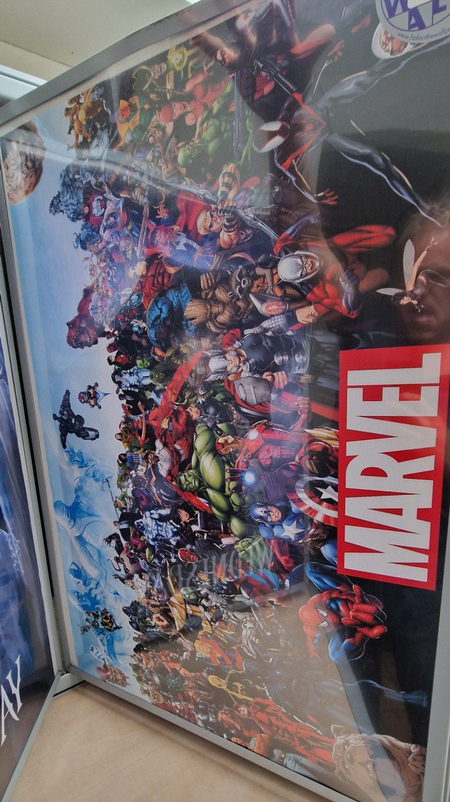 Grote Marvel Superhelden Poster - NIEUW!, Rechthoekig Staand, Met lijst, Deurposter of groter, Ophalen of Verzenden