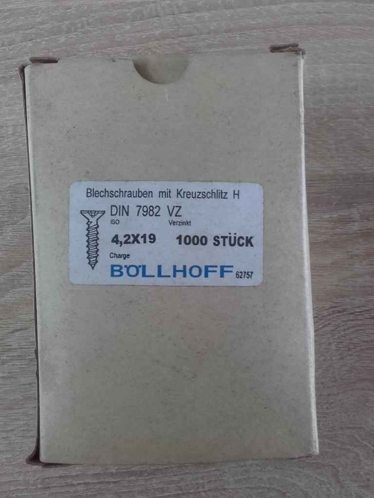 Schroeven 4,2x19 philips verzinkt., Doe-het-zelf en Verbouw, IJzerwaren en Bevestigingsmiddelen, Ophalen of Verzenden, Nieuw, Minder dan 50 mm