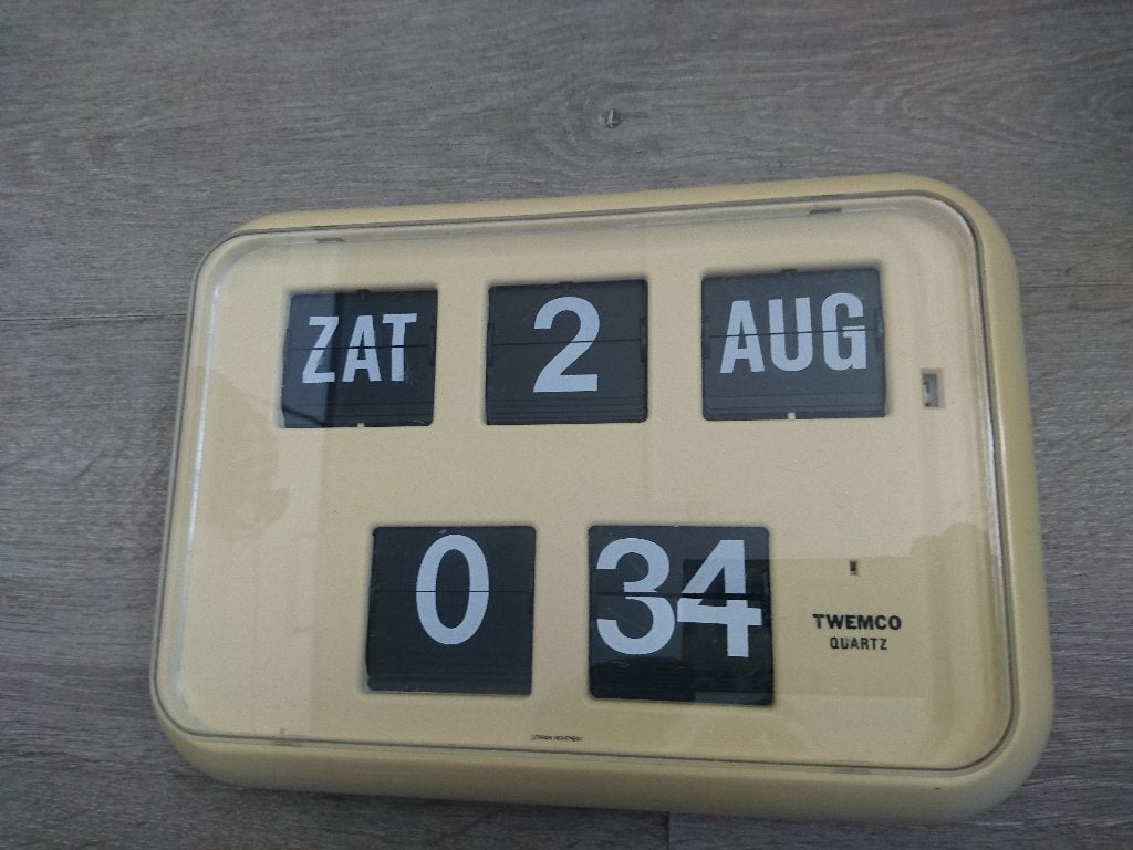 Flip klok TWEMCO, Verzenden, Vintage, Overige kleuren, Digitaal