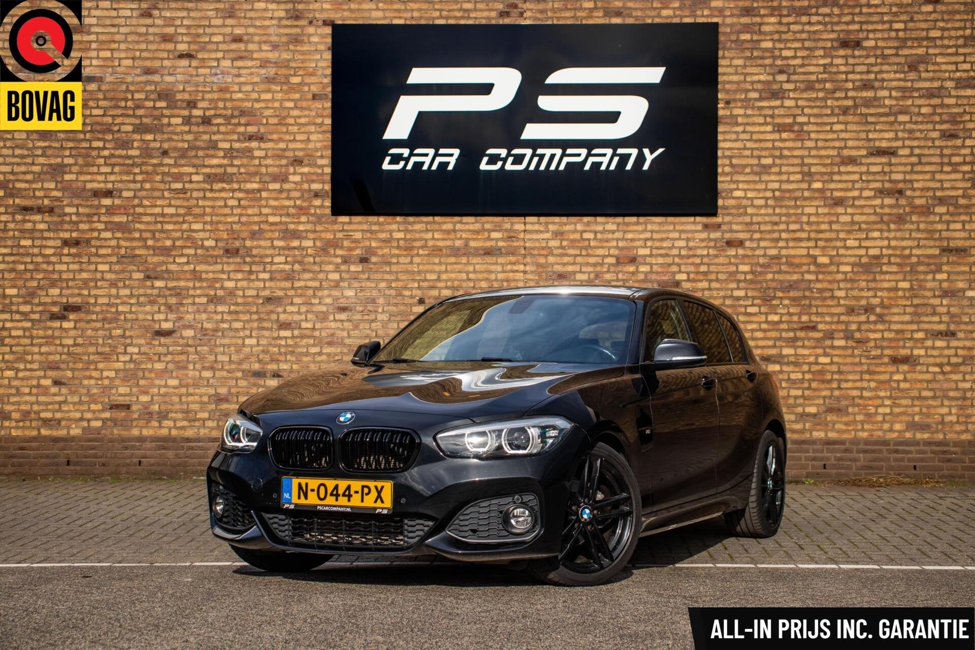 BMW 1-serie 118i M Sport Edition, Leder, Stoelverwarming, Auto's, Gebruikt, Met garantie (alle), Zwart, Leder