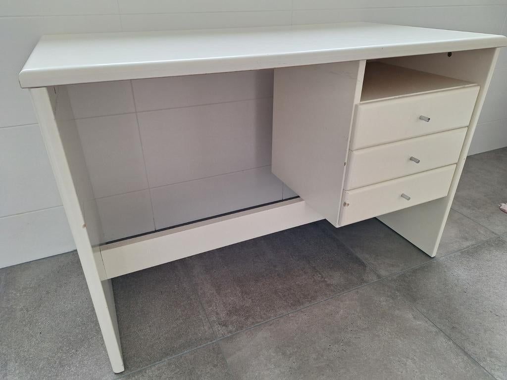 1 persoonsbed met bijpassend buro., Ophalen, Strak modern, Gebruikt, 90 cm