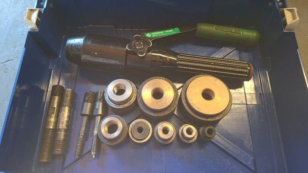 Greenlee 7804SB Ponsset gatenpons pons, ., Ophalen of Verzenden, Zo goed als nieuw, .