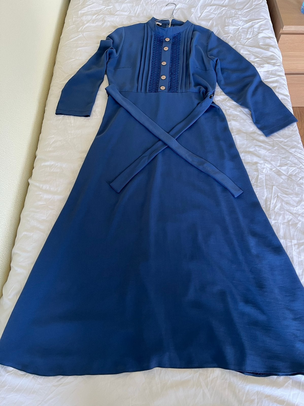 Blauwe jurk maat XXL / 44 / 16, zo goed als nieuw, Ophalen of Verzenden, Zo goed als nieuw, Maat 42/44 (L), Blauw
