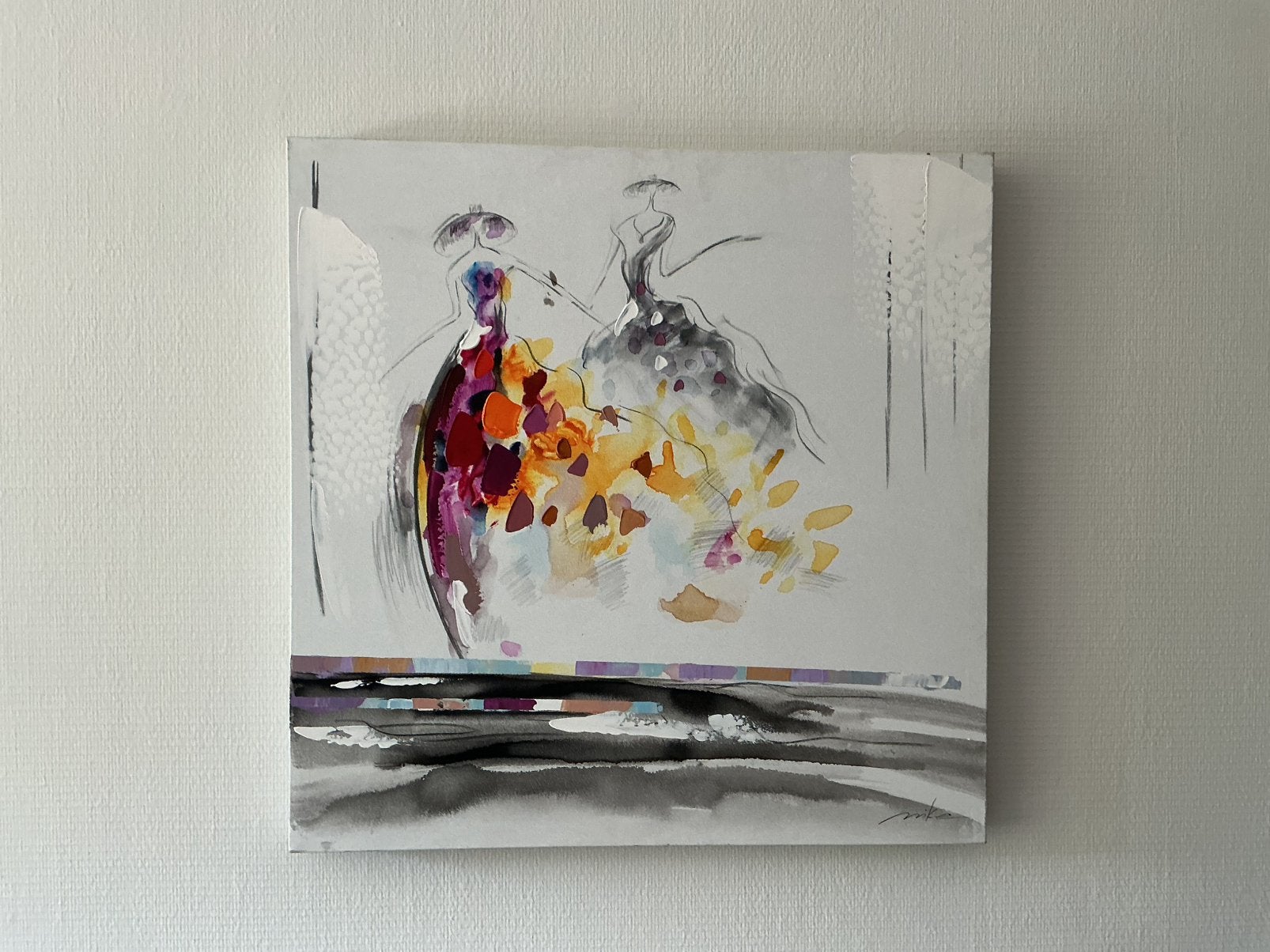 Modern schilderij 70x70, Ophalen