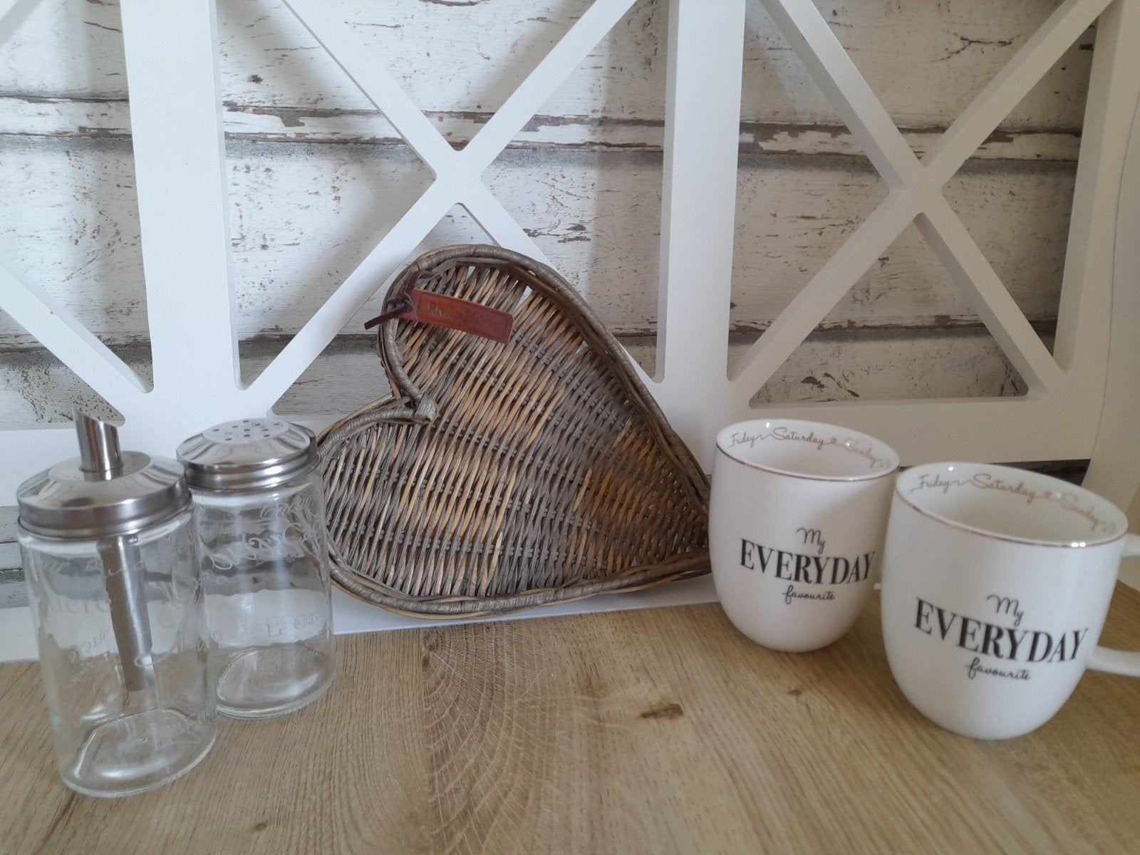 riviera maison koffie/thee pakket op rattan dienblad, Verzenden, Zo goed als nieuw, Overige stijlen, Overige typen