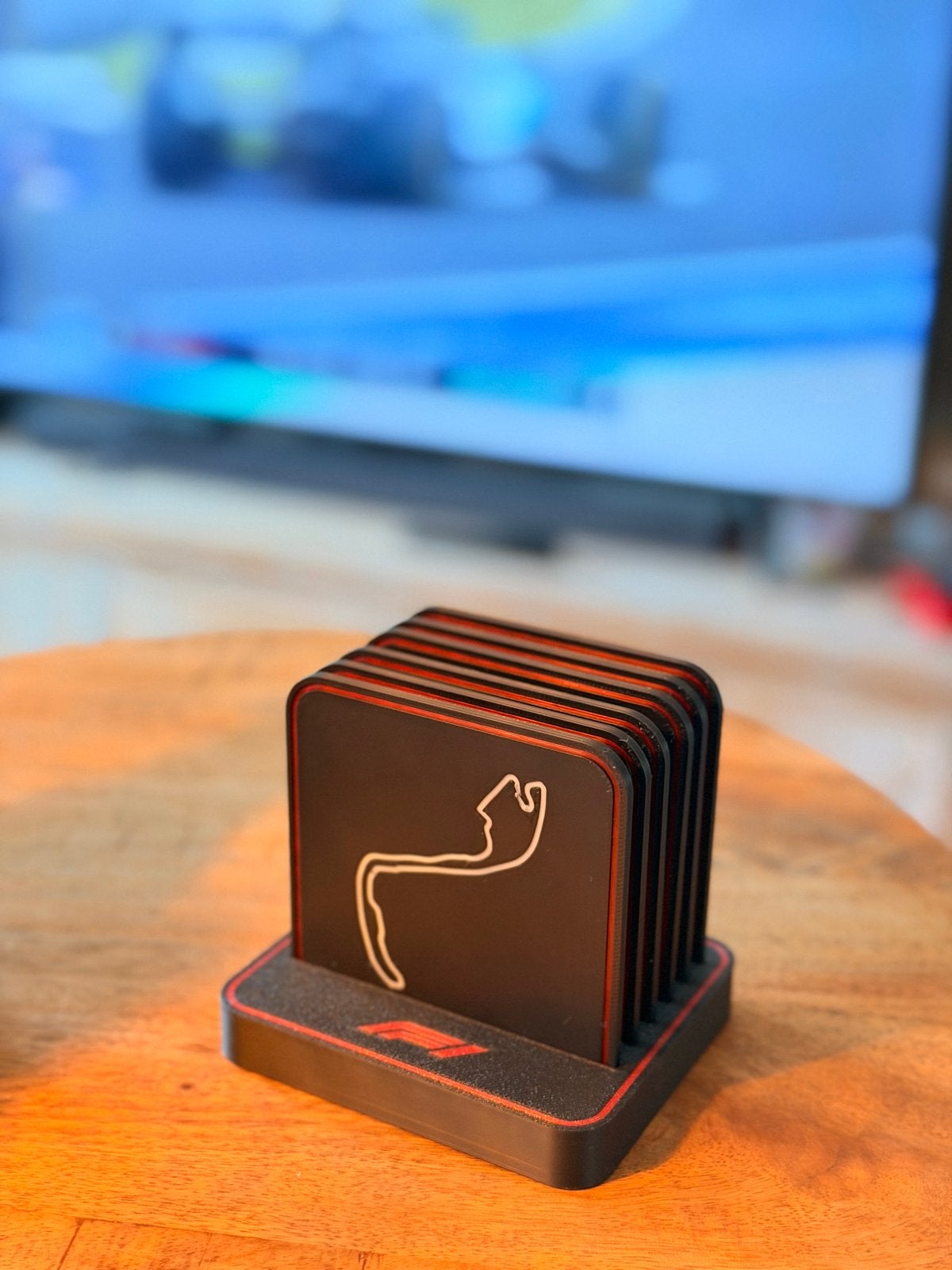 Formule 1 Onderzetters - Circuit Design, Zwart, Nieuw, Kunststof, Ophalen of Verzenden