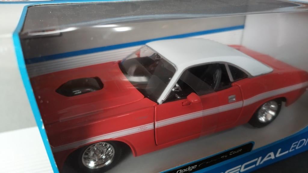 Dodge Challenger RT 1970 1:24 Maisto Pol, Maisto, Auto, Verzenden, .