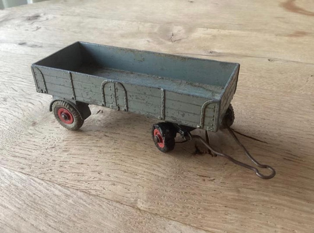 Dinky Toys metalen aanhanger – klassieke landbouwtrailer, Ophalen of Verzenden, Gebruikt, Tractor of Landbouw, Dinky Toys