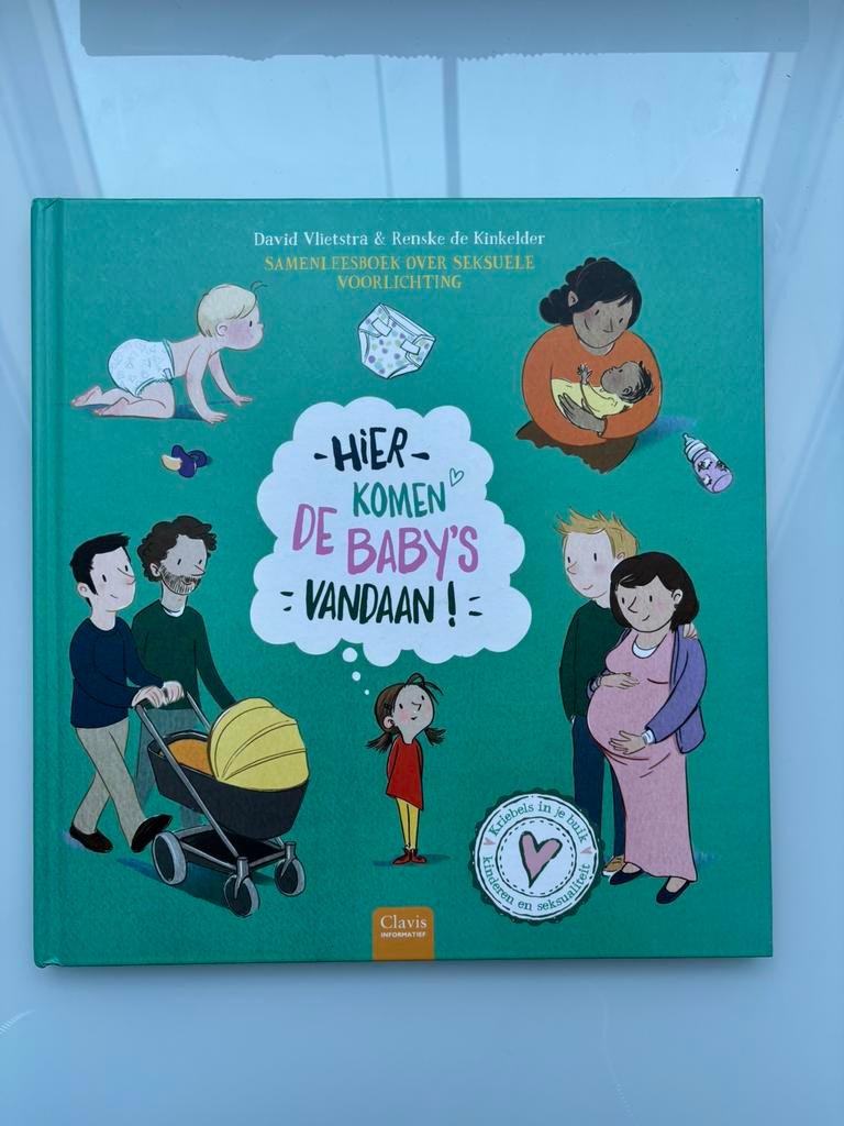 Hier komen de baby’s  vandaan - David Vlietsra, Ophalen of Verzenden, Zo goed als nieuw, Opvoeding 6 tot 10 jaar